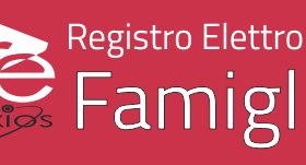 bottone rosso per accedere al registro eloettronico famiglie